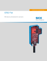 SICK GTB2 Flat Miniature photoelectric sensors Mode d'emploi