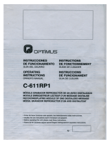 Optimus C-611RP1 Manuel utilisateur