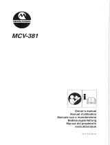 Maruyama MCV381 Le manuel du propriétaire