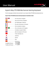HyperX Alloy FPS RGB (HX-KB1SS2-RU) Manuel utilisateur