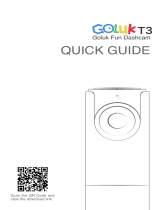 Goluk T3 Stone Gray Mini Wi-Fi 1080 p Dash Cam, 141 Wide Angle Car DVR Camera Manuel utilisateur