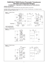 Fairchild Compact E/P, I/P Pressure Transducer Manuel utilisateur