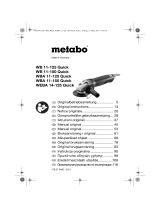 Metabo WEBA 14-125 Quick Mode d'emploi