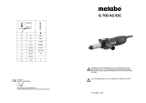 Metabo G 700 AC/DC Mode d'emploi