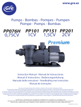 Gre Pompe filtration centrifuge auto-amorçante PP076H Mode d'emploi