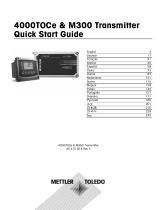 Mettler Toledo 4000TOCe Sensor Manuel utilisateur