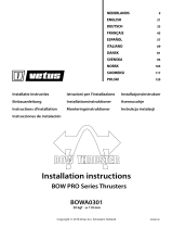 Vetus BOWA0301 Guide d'installation