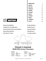Vetus BOWPRO A/ BOWPRO B Manuel utilisateur