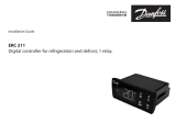 Danfoss ERC 211 Digital controller for refrigeration and defrost, 1 relay Guide d'installation
