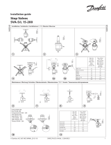 Danfoss Stop valves SVA-S and SVA-L 15-200 Guide d'installation