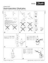 Danfoss Check & stop valves and Check valves SCA-X and CHV-X 15-125 (65 bar) Guide d'installation