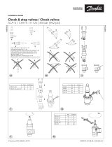 Danfoss Check & stop valves and Check valves SCA-X and CHV-X 15-125 (65 bar) Guide d'installation