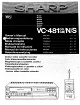 Sharp VC-481 Le manuel du propriétaire