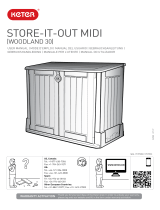 Keter Store It Out Midi 845L Garden Storage Shed Manuel utilisateur