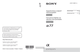 Sony SLT-A77V Le manuel du propriétaire