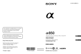 Sony DSLR A850 Mode d'emploi