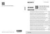 Sony ILCE 6600 Guide de démarrage rapide