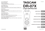 Tascam DR 07X Le manuel du propriétaire