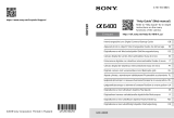 Sony A6400 Noir boitier nu Manuel utilisateur