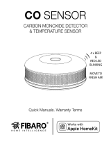 Fibaro Carbon Monoxide Detector Manuel utilisateur