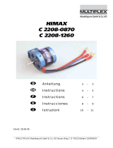 MULTIPLEX Himax C 2208 1260 Le manuel du propriétaire