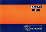 Peugeot 104 Le manuel du propriétaire