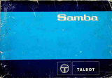 Talbot Samba Le manuel du propriétaire