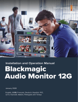 Blackmagic Audio Monitor Manuel utilisateur