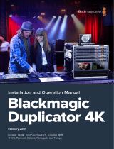Blackmagic Duplicator 4K Manuel utilisateur