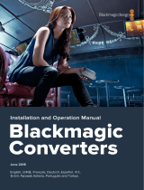 Blackmagic Design Converters  Manuel utilisateur