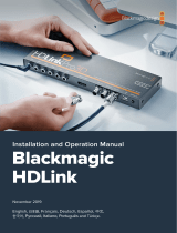 Blackmagic HDLink  Manuel utilisateur