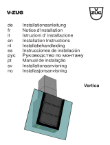 V-ZUG 493 Guide d'installation