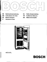Bosch KIE32D1 Kühl-gefrierkombination Le manuel du propriétaire