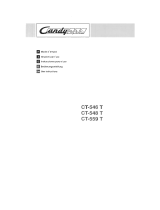 Candy CT 548 Le manuel du propriétaire
