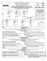 Asco Series 290 390 Pressure Operated Valves Optical Position Guide d'installation