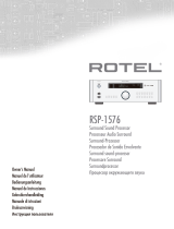 Rotel RSP-1576 Le manuel du propriétaire