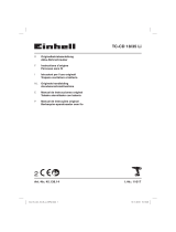 EINHELL TC-CD 18/35 Li (1x1,5 Ah) Manuel utilisateur