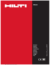 Hilti PD-E Mode d'emploi