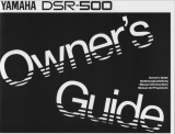 Yamaha DSR500 Le manuel du propriétaire