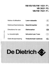 De Dietrich VW7631F14 Le manuel du propriétaire