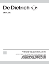 DeDietrich DHG397XP1 Le manuel du propriétaire