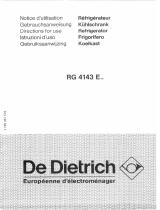 De Dietrich RG4143E7 Le manuel du propriétaire