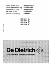 De Dietrich RG6171E1 Le manuel du propriétaire