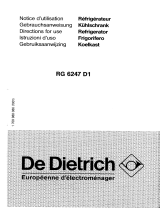 De Dietrich RG6247D1 Le manuel du propriétaire
