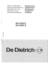 De Dietrich KG6316E5 Le manuel du propriétaire