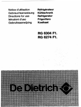 De Dietrich RG6274F1 Le manuel du propriétaire