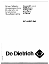 De Dietrich RG6315D5 Le manuel du propriétaire