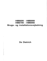 De Dietrich HM8799E1 Le manuel du propriétaire