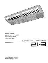 Roland E-12 Le manuel du propriétaire