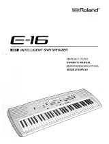 Roland E-16 Le manuel du propriétaire